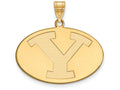 10k Yellow Gold Logoart Brigham Young University Large Pendant