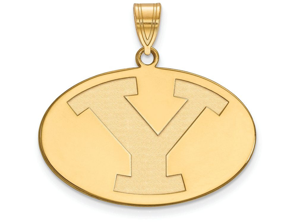 10k Yellow Gold Logoart Brigham Young University Large Pendant