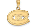 10k Yellow Gold Nhl Logoart Montreal Canadiens Small Pendant