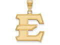 10k Yellow Gold Logoart East Tennessee State Large Pendant