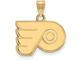 10k Yellow Gold Nhl Logoart Philadelphia Flyers Small Pendant