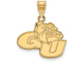 10k Yellow Gold Logoart Gonzaga University Medium Pendant