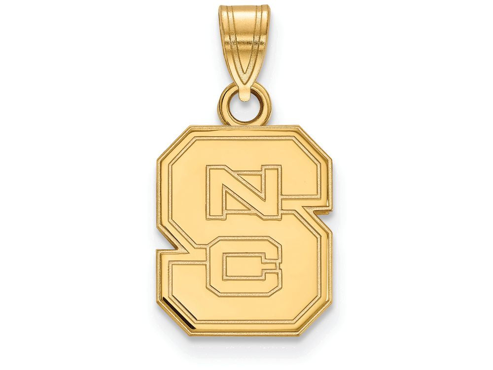10k Yellow Gold Logoart North Carolina State University Small Pendant