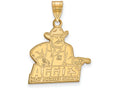 10k Yellow Gold Logoart New Mexico State University Large Pendant