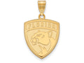10k Yellow Gold Nhl Logoart Florida Panthers Large Pendant