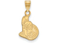 10k Yellow Gold Nhl Logoart Ottawa Senators Small Pendant