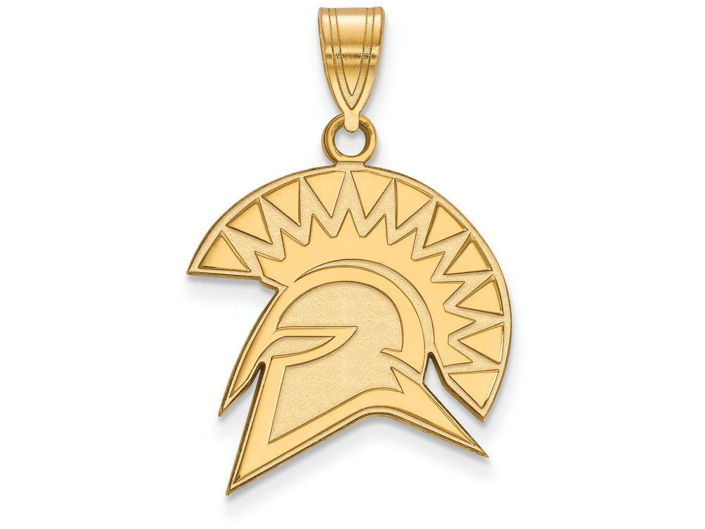 10k Yellow Gold Logoart San Jose State University Large Pendant