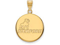 10k Yellow Gold Logoart Samford University Large Pendant