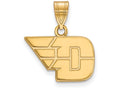10k Yellow Gold Logoart University Of Dayton Small Pendant
