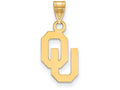 10k Yellow Gold Logoart University Of Oklahoma Small Pendant