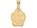 10k Yellow Gold Logoart University Of South Dakota Large Pendant