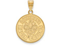 10k Yellow Gold Logoart University Of Louisiana At Lafayette Large Pendant