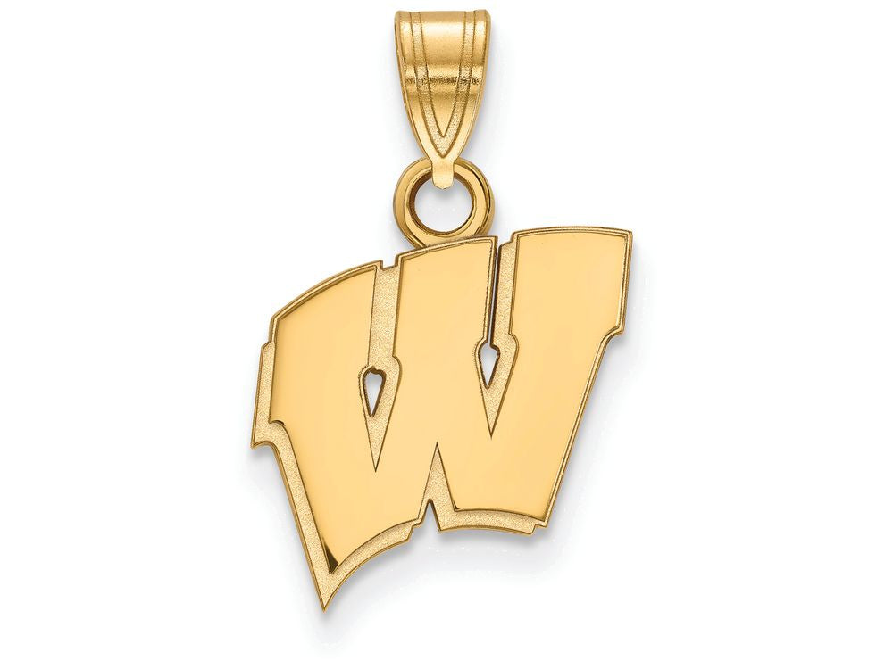 10k Yellow Gold Logoart University Of Wisconsin Small Pendant