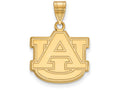 10k Yellow Gold Logoart Auburn University Medium Pendant