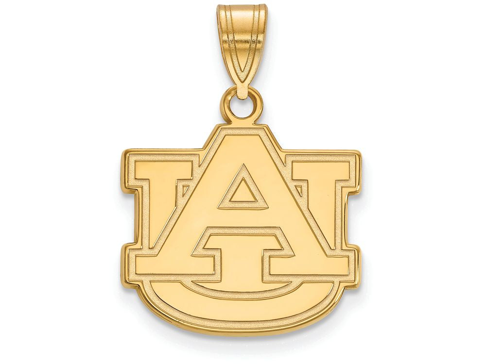 10k Yellow Gold Logoart Auburn University Medium Pendant