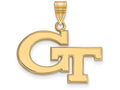 10k Yellow Gold Logoart Georgia Institute Of Technology Medium Pendant