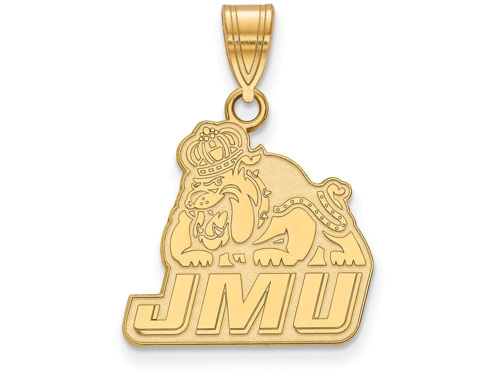 10k Yellow Gold Logoart James Madison University Medium Pendant