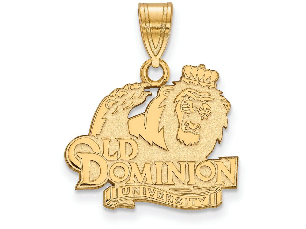 10k Yellow Gold Logoart Old Dominion University Medium Pendant