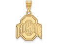 10k Yellow Gold Logoart Ohio State University Medium Pendant