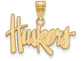 10k Yellow Gold Logoart University Of Nebraska Medium Pendant