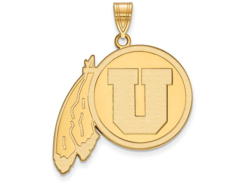 10k Yellow Gold Logoart University Of Utah Extra Large  Pendant