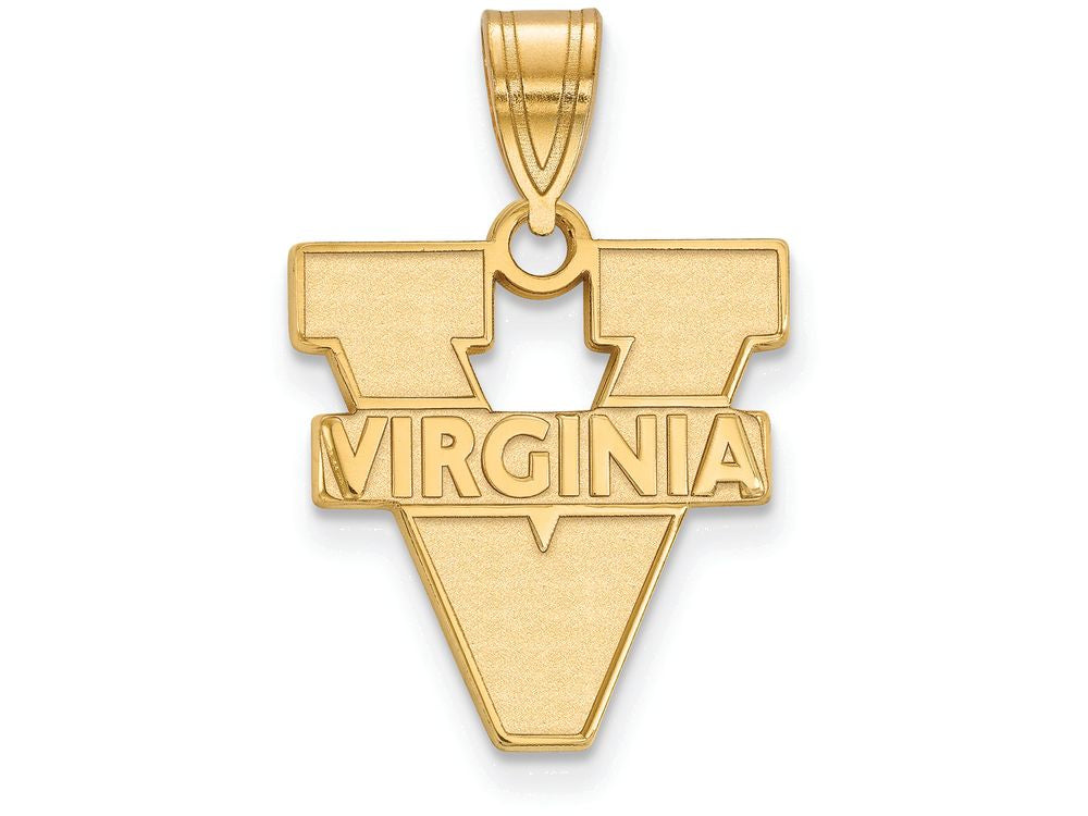 10k Yellow Gold Logoart University Of Virginia Medium Pendant