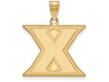 10k Yellow Gold Logoart Xavier University Large Pendant