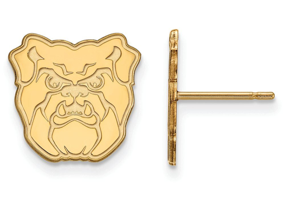 10k Yellow Gold Logoart Butler University Small Post Earrings