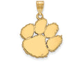 10k Yellow Gold Logoart Clemson University Large Pendant