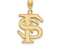 10k Yellow Gold Logoart Florida State University Large Pendant
