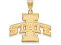 10k Yellow Gold Logoart Iowa State University Large Pendant