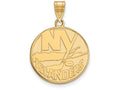 10k Yellow Gold Nhl Logoart New York Islanders Large Pendant