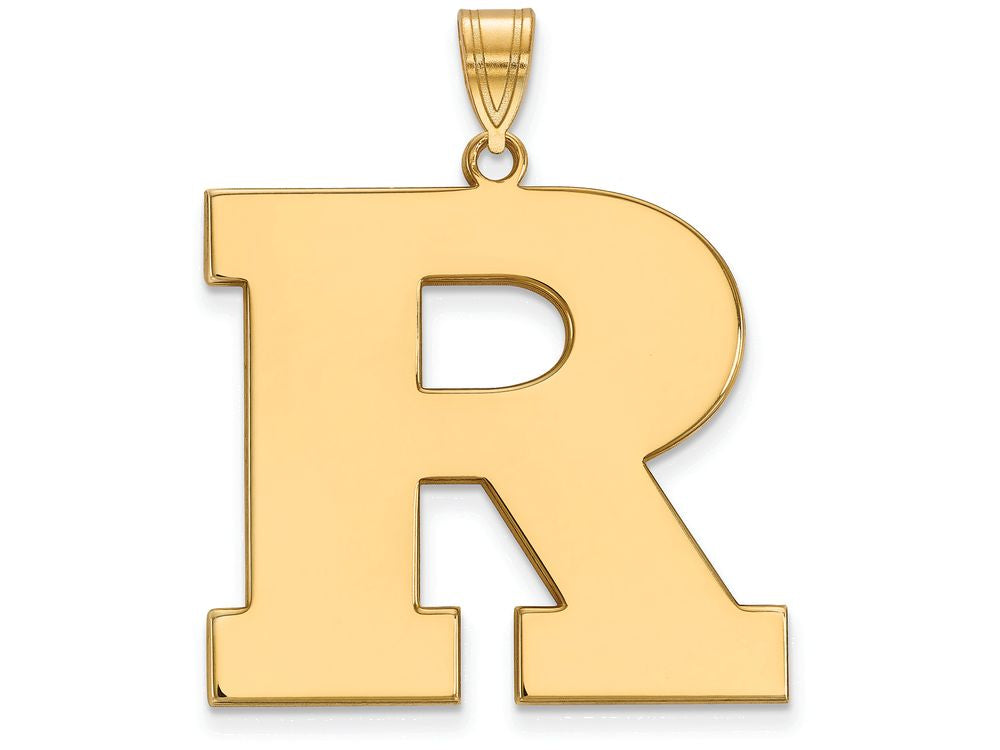 10k Yellow Gold Logoart Rutgers Extra Large  Pendant