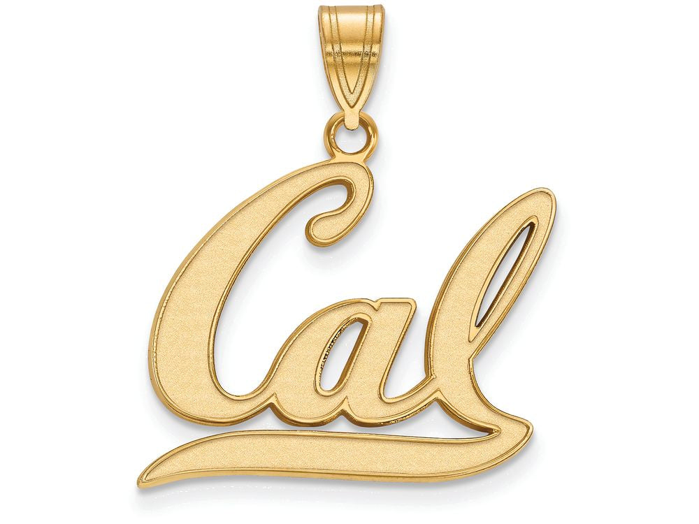 10k Yellow Gold Logoart University Of California Berkeley Large Pendant