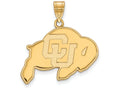 10k Yellow Gold Logoart University Of Colorado Large Pendant