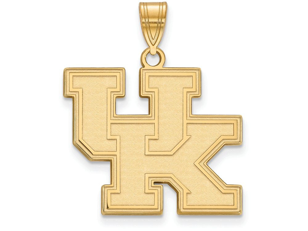 10k Yellow Gold Logoart University Of Kentucky Large Pendant