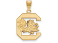 10k Yellow Gold Logoart University Of South Carolina Large Pendant