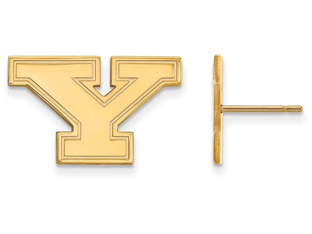 10k Yellow Gold Logoart Youngstown State University Small Post Earrings