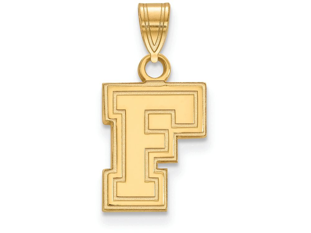 10k Yellow Gold Logoart Fordham University Small Pendant