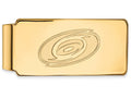 10k Yellow Gold Nhl Logoart Carolina Hurricanes Money Clip