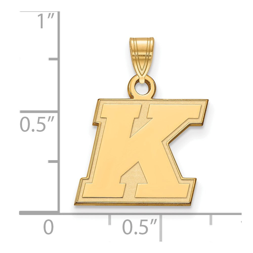 10k Yellow Gold Logoart Kent State University Small Pendant