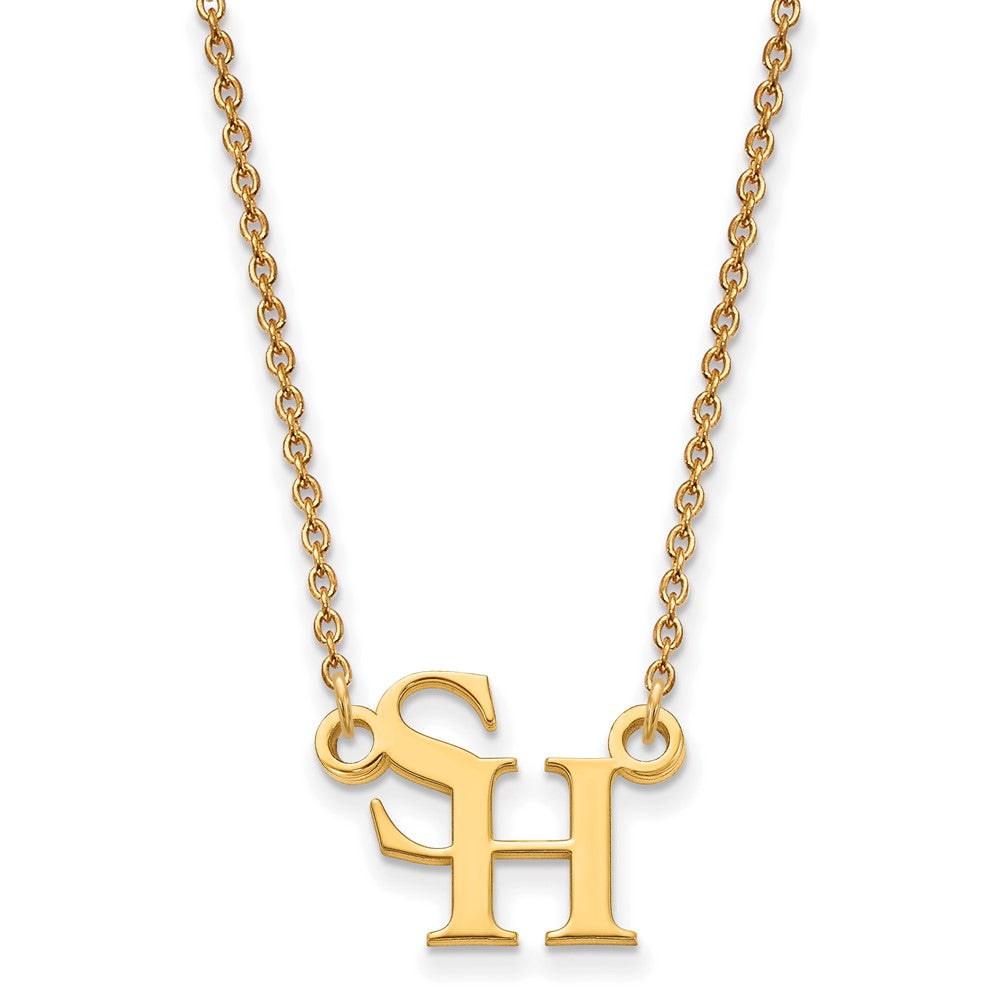 10k Yellow Gold Logoart Sam Houston State University Small Pendant Necklace