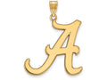 10k Yellow Gold Logoart University Of Alabama Extra Large  Pendant