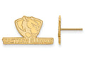 10k Yellow Gold Logoart Eastern Illinois University Small Post Earrings