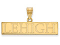 10k Yellow Gold Logoart Lehigh University Large Pendant