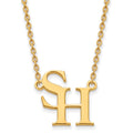 10k Yellow Gold Logoart Sam Houston State University Large Pendant Necklace