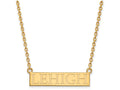 10k Yellow Gold Logoart Lehigh University Large Pendant Necklace