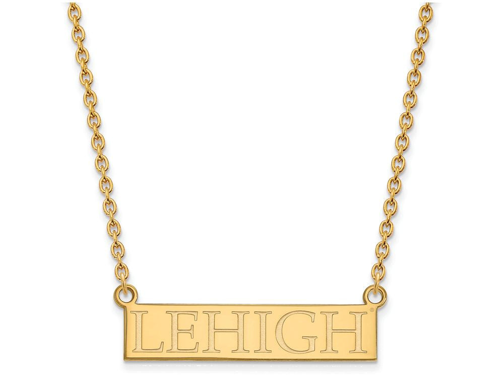 10k Yellow Gold Logoart Lehigh University Large Pendant Necklace
