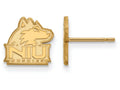 10k Yellow Gold Logoart Northern Illinois University Extra Small Post Earrings