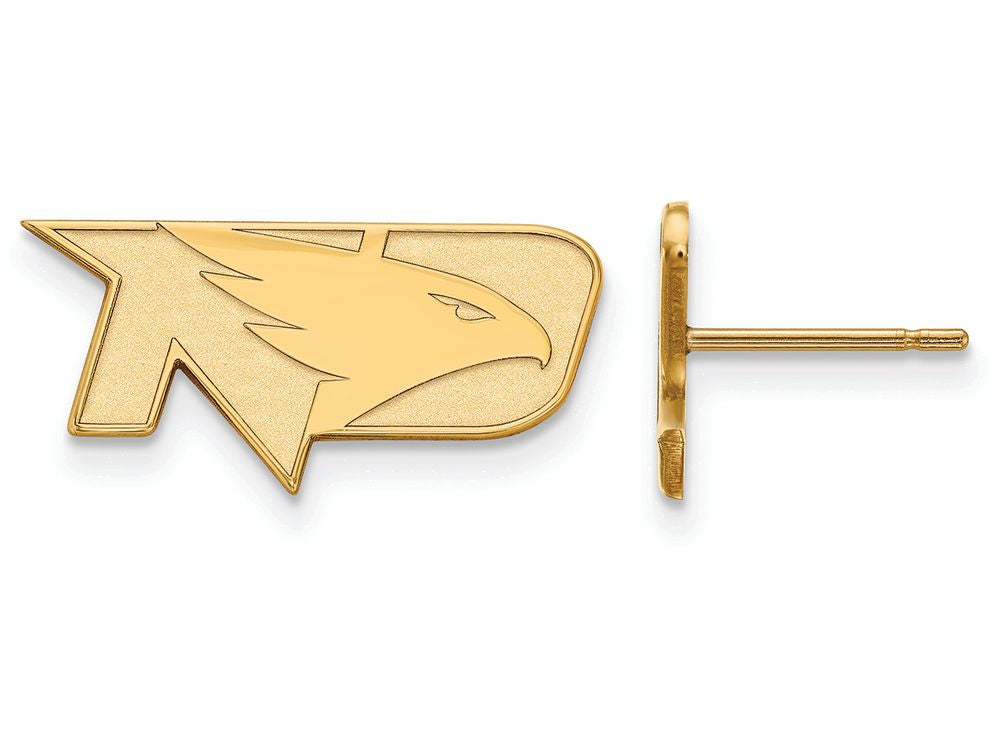 10k Yellow Gold Logoart University Of North Dakota Extra Small Post Earrings